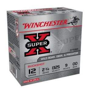 WINCHESTER SUPER X 12G 2-3/4" 00BK 25RD BX 250RD CASE