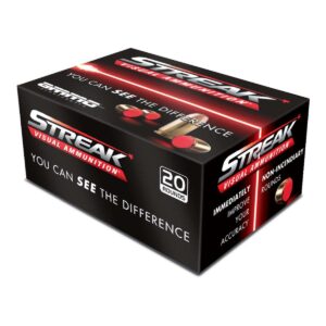 AMMO INC 380ACP 90G JHP STREAK RED 20RD BX/200RD CASE