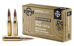 PPU .308 WIN MATCH 168GR HPBT 20/200