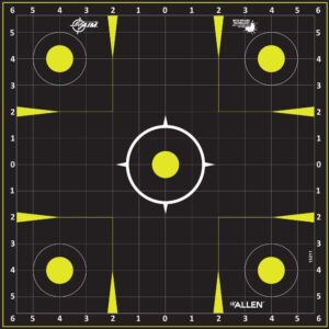 Allen EZ Aim Non-Adhesive Splash Target 12.5" Black and Yellow 30 per Pad