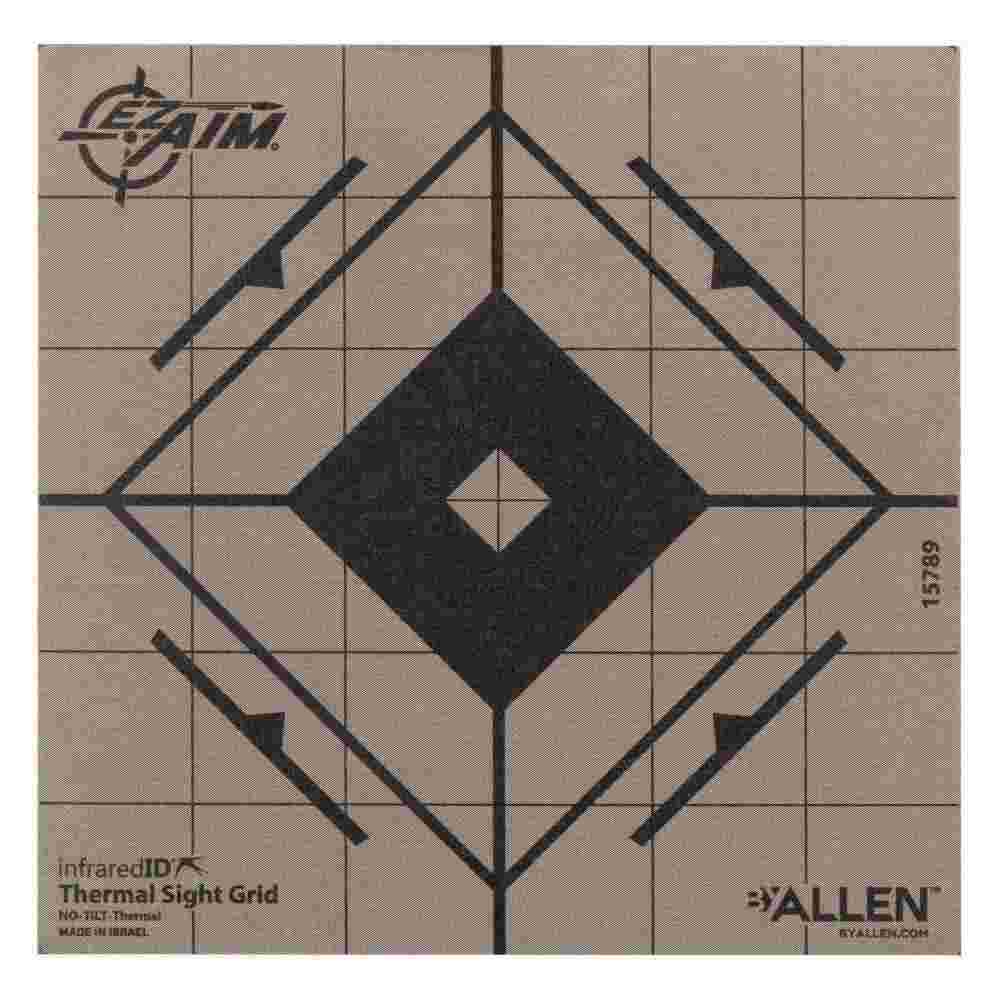 Allen EZ Aim Adhesive Thermal Sight Grid Paper Target 6"