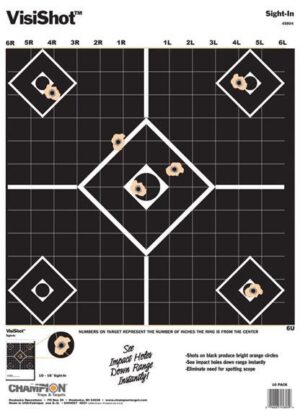 Champion VisiShot Targets Sight-In Target - 13" X 18" 10/Pack