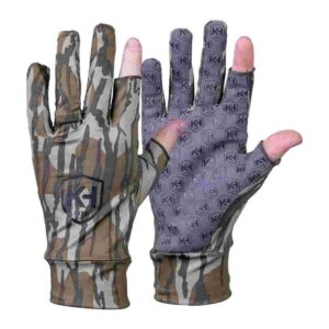 Knight & Hale Run N' Gun Gloves One Size Mossy Oak Original Bottomland