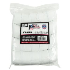 Pro-Shot 2" Round 100% Cotton Patches 1000/ct