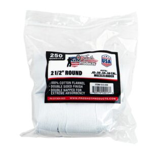 Pro-Shot 2 1/2" 100% Cotton Patches 250/ct