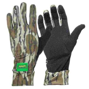 Primos Stretch Fit Glove - Mossy Oak Bottomland Camo OSFM