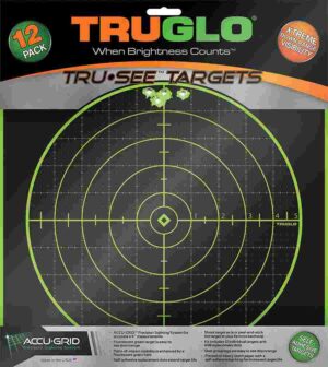 TRUGLO TRU-SEE Self Adhesive Targets - 100 Yard 12x12 Green 12 Pack