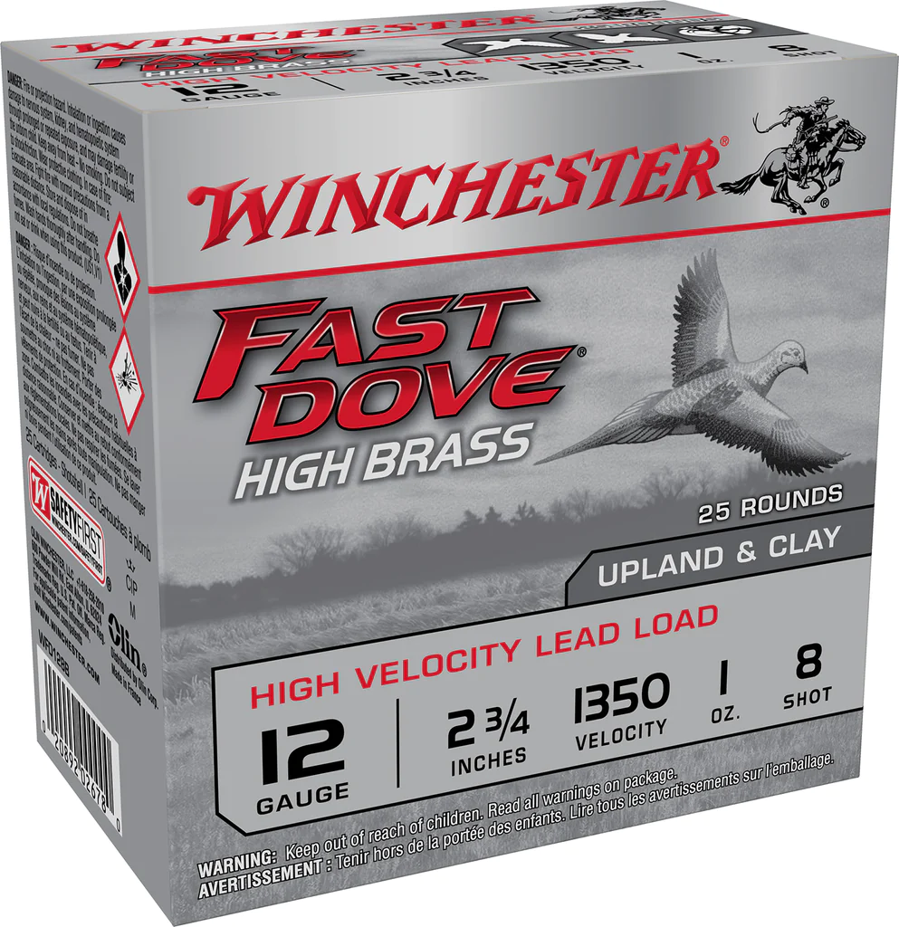 WINCHESTER 12G 2-3/4" #8 FAST DOVE HB 25RD/250RD