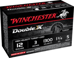 WINCHESTER DOUBLE X 12G 3" #5  1-3/4OZ 10RD BX 100RD CS