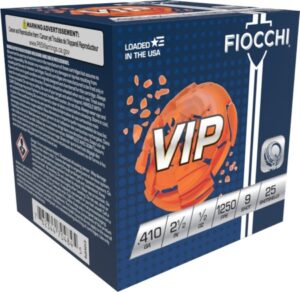 FIOCCHI TGT LD 410GA 1/2OZ 21/2" #9 25RD BX 250RD CASE