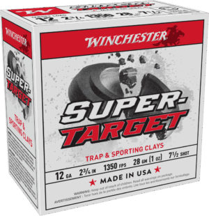 WINCHESTER 12 GA 2-3/4" #7.5 SUPER-TARGET 1 OZ 1350 FPS 25 RD/BX 10 BX/CS