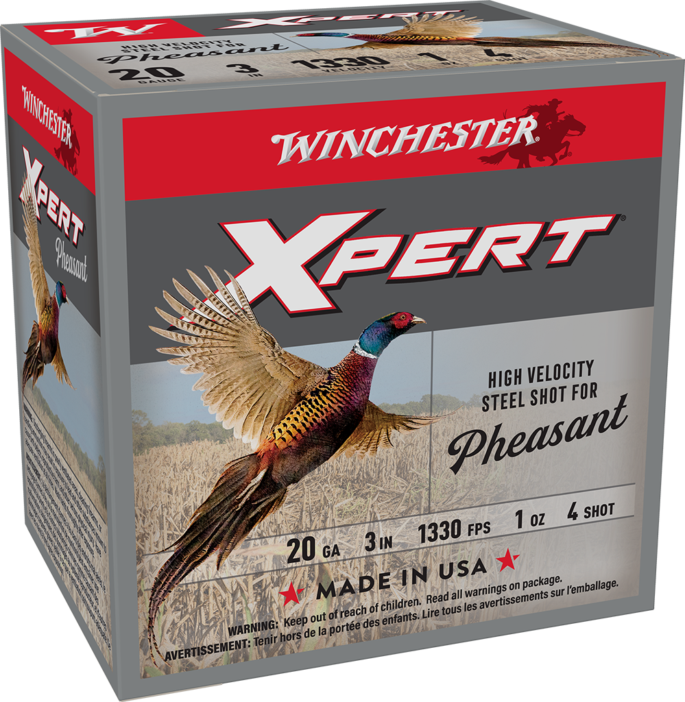 WINCHESTER 20 GA 3" #4 XPERT HV STEEL PHEASANT 1 OZ LEAD FREE 25 RD/BX 10 BX/CS