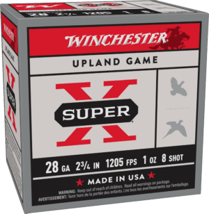 WINCHESTER 28 GA 2-3/4" #8 SUPER-X UPLAND HB 1 OZ 25 RD/BX 10 BX/CS