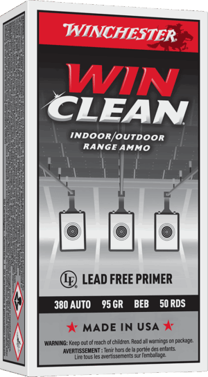 WINCHESTER SUPER X WINCLEAN TRGT 380ACP 95G FMJ 50RD BX 500RD CASE