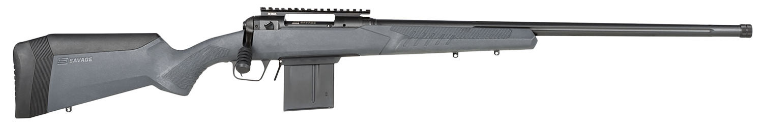 Savage Arms 57232 110 Tactical 6.5 Creedmoor 10+1 24", Matte Black Metal, Gray Fixed AccuStock with AccuFit