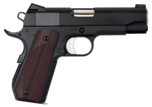 Ed Brown KC18G4 1911 Kobra Carry 45 ACP 7+1 4.25" Stainless Recessed Crown Barrel, Black Gen4 Snakeskin Serrated Carbon Steel Slide & Frame w/Beavertail, Laminate Wood Grip