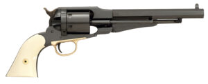 Taylors & Company 550760 Remington Conversion LawDawg 45 Colt (LC) Caliber with 8"  Barrel, 6rd Capacity Cylinder, Overall Blued Finish Steel & 2-Piece Ivory Grip