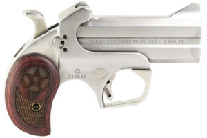 Bond Arms BAC2K Century 2000 45 Colt (LC)/410 Gauge 2rd 3.50" Stainless Steel Double Barrel & Frame, Auto Extractor & Rebounding Hammer, Blade Front/Fixed Rear Sights, Rosewood Grip, Manual Safety