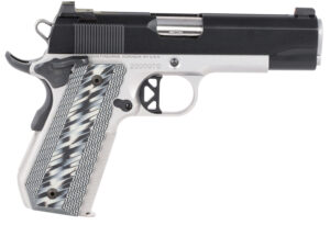 Dan Wesson 01825 V-Bob  45 ACP 8+1 4.25" Stainless Match Grade Barrel, Blued Serrated Stainless Steel Slide, Stainless Steel Frame w/Beavertail, Black/Gray G10 Grip, Ambidextrous