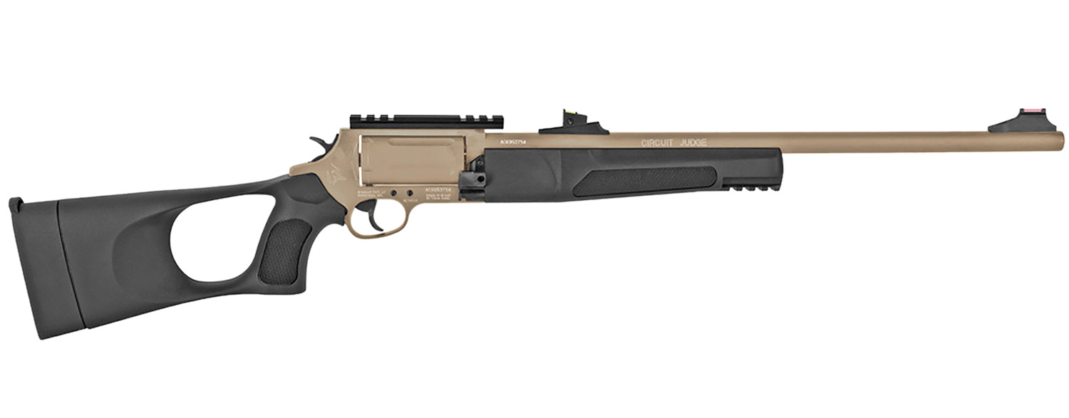 Rossi SCJT4510D Circuit Judge 45 Colt (LC) Caliber with 5rd Capacity, 18.50" Barrel, Sand Cerakote Metal Finish & Black Synthetic Stock Right Hand (Full Size)