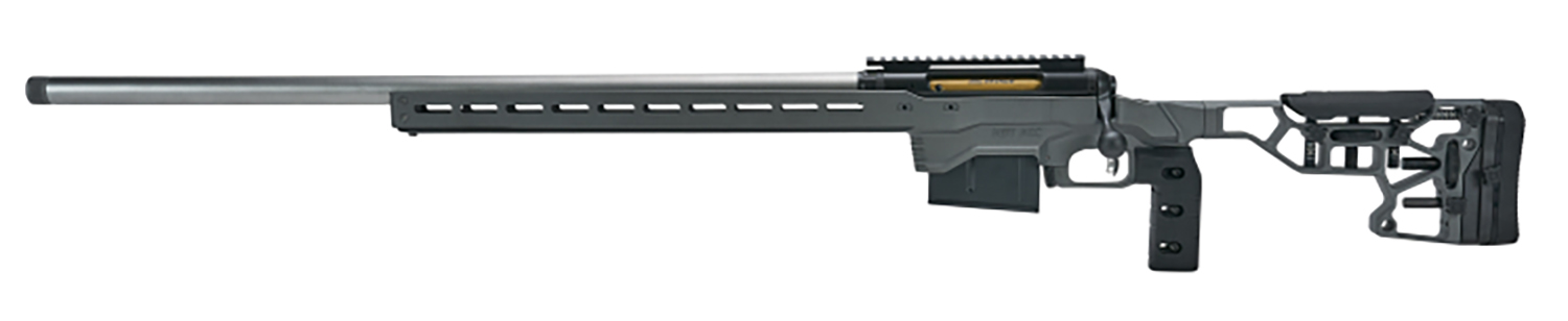 Savage Arms 57704 110 Elite Precision 6mm Creedmoor 10+1 26" Matte Stainless, Matte Black Rec, Gray Cerakote Adjustable MDT ACC Aluminum Chassis Stock, Left Hand (MB Not Included)