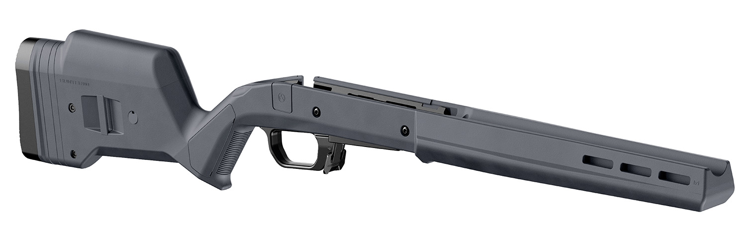 Magpul MAG1069-GRY-LT Hunter 110 Stock Fixed with Aluminum Bedding & Adj Comb Stealth Gray Synthetic Savage 110 Short Action Left Hand