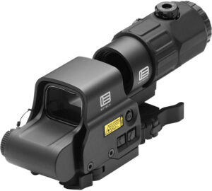 Eotech HHSV HHS V EXPS & G45 Magnifier Matte Black 1x/5x 1.20" x 0.85" 4 x 1 MOA Red Dots/68 MOA Ring