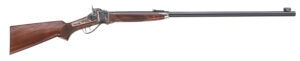Taylors & Company 210144 1874 Sharps Long Range 45-70 Gov 1rd 34" Black Half Octagonal Barrel, Color Case Hardened Rec, Fixed Walnut Checkered Stock