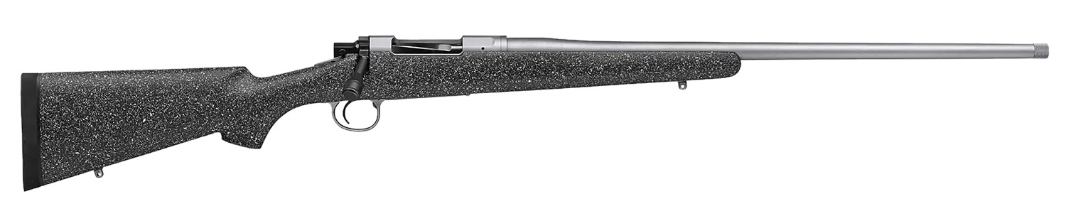 Nosler 40921 M21 30 Nosler 3+1 24" Barrel, Stainless Steel Nitride Metal Finish, Gray Speckled Black All-Weather Epoxy Stock