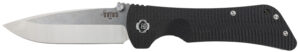 Southern Grind SG03030001 Bad Monkey 4" Folding Drop Point Plain Satin 14C28N Steel Blade, 5.25" Black G10 Handle, Includes Pocket Clip
