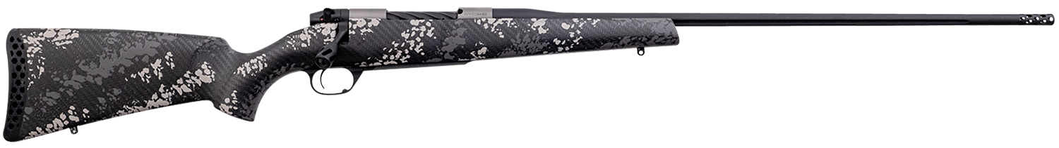 Weatherby MBT20N65RWR6B Mark V Backcountry 2.0 Ti 6.5 Wthby RPM 3+1 24" Barrel, Graphite Black Cerakote Metal Finish, Black with Gray/White Sponge Accents Peak 44 Blacktooth Stock