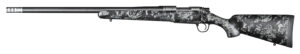 Christensen Arms 8010618400 Ridgeline FFT 300 PRC 3+1 22" Carbon Fiber/Threaded Barrel, Stainless Steel, Black with Gray Accents Stock, Left Hand