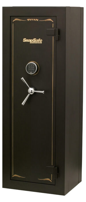 SnapSafe 75010 Titan Modular Safe Access Code/Key Entry, Black 9 Gauge Steel, 9 Gun Slots, 12+ Long Gun Capacity