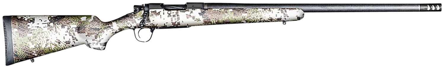 Christensen Arms 8010632400 Ridgeline FFT 7mm PRC 3+1 22" Carbon Fiber/Threaded Barrel, Black Nitride, Sitka Subalpine Camo Stock