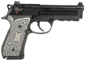 Wilson Combat BER-92CT-9 92G Centurion 9mm Luger 20+1 4.25" Target Crown Barrel, Black Steel Serrated Slide, Black Steel Frame w/Picatinny Rail, Black/Gray G10 Grip, Ambidextrous