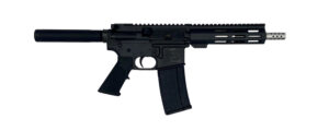 Great Lakes Firearms GL15223SSPBLK AR-15 Pistol 223 Wylde 30+1 7.50" Stainless Barrel, Black, 7" M-LOK Handguard, Buffer Tube (No Brace), A2 Grip