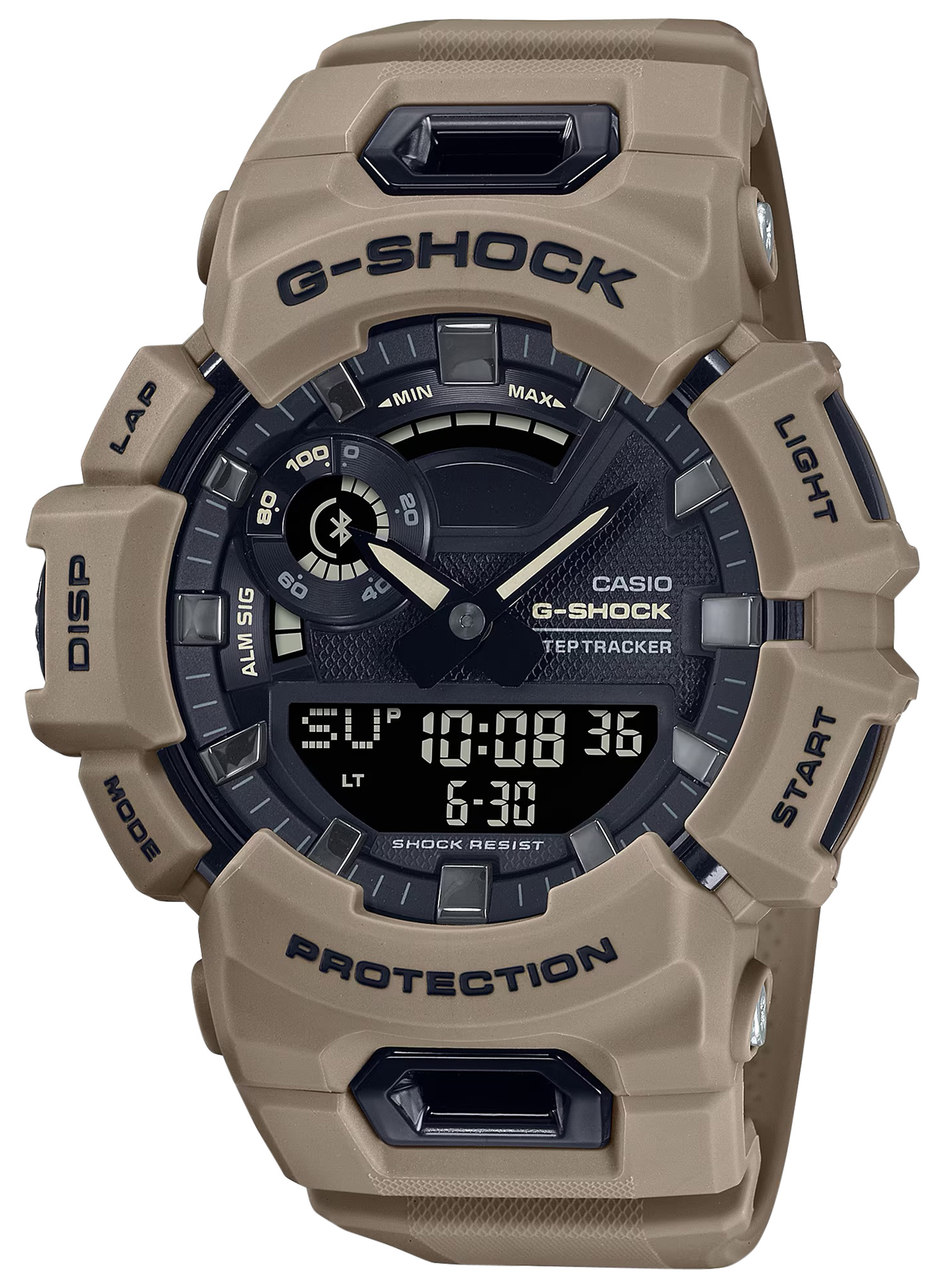 G-shock/vlc Distribution GBA900UU5A G-Shock Tactical Brown Stainless Steel Bezel 145-215mm
