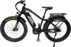 Bakcou E-bikes BMJBB25 Mule Jager Matte Black 18" w/Stand Over Height of 29.50" Frame, Rohloff E-14 (500/14) Speed Hub Bafang M620 Ultra Motor, 35+ mph Speed