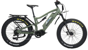 Bakcou E-bikes BS19GB25 Storm 25 Large Matte Army Green 19" w/Stand Over Height of 30.50" Frame, Sram 9sp, 40t Front & Sram 11-34t Rear Cassette Bafang M620 Ultra Motor