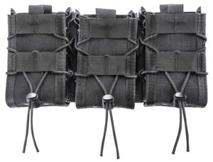 High Speed Gear 45DD00BK TACO Double Decker Shingle Black Nylong, Triple Shingle (3 Rifle/3 Pistol Mags), Fits MOLLE