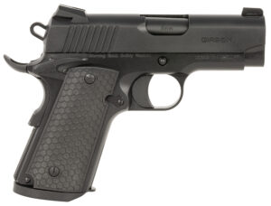 Girsan 392065 MC1911 SC Untouchable Sub-Compact Frame 9mm Luger 7+1 3.40" Black Steel Barrel, Black Serrated Steel Slide & Frame w/Beavertail, Black Polymer Grip