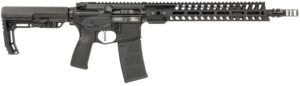 Patriot Ordnance Factory 02045 Minuteman  5.56x45mm NATO 30+1 13.75" Black Steel Threaded Barrel, Black Anodized Aluminum Receiver, 13" Renegade Rail Handguard
