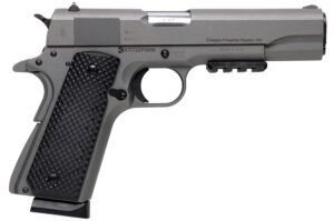 Charles Daly 440179 1911 Field Grade 45 ACP 8+1 5" Stainless Steel Barrel, Mystikote Tactical Gray Serrated Steel Slide & Steel Frame w/Beavertail, Black Polymer Grips