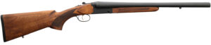 Chiappa Firearms 930360 500 Field 12 Gauge Break Open 3" 2 20" Black Side By Side Barrel, Black Steel Receiver, Fixed Walnut Wood Stock