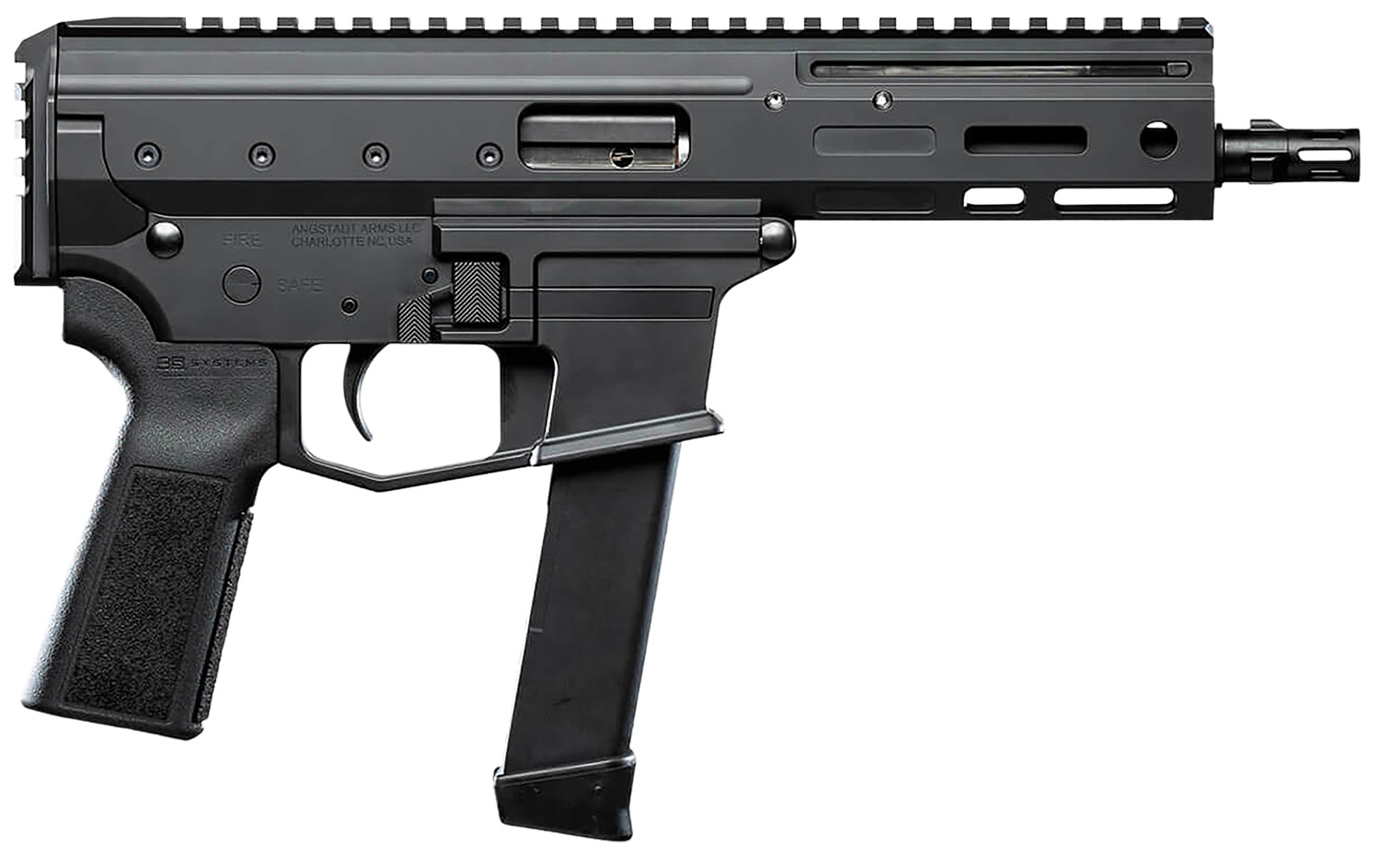 Angstadt Arms AAMDP29P06 MDP-9 27+1 6" Black Melonite Threaded Barrel Black Cerakote Black Polymer Grips