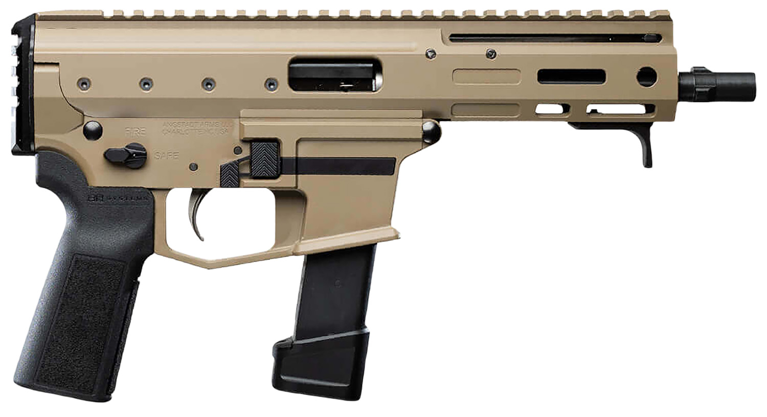 Angstadt Arms AAMDP29PF6 MDP-9 27+1 6" Black Melonite Threaded Barrel Flat Dark Earth Cerakote Black Polymer Grips