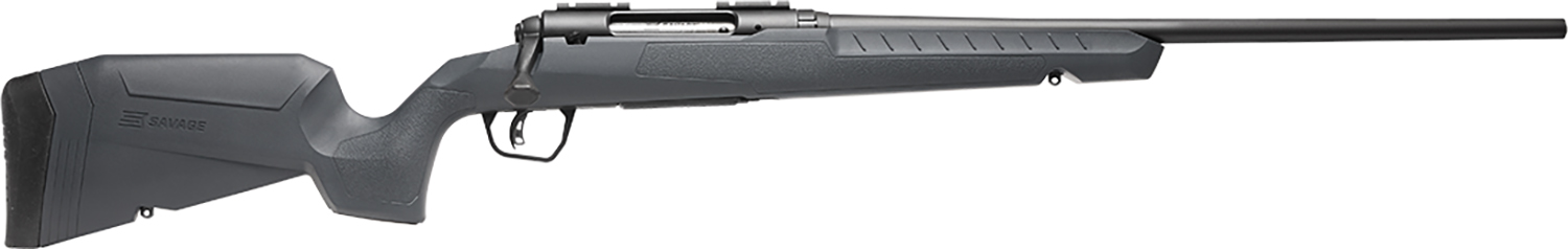 Savage Arms 32122 Axis 2 Compact 7mm-08 Rem 4+1 20" Matte Black Heavy Sporter Barrel, Matte Black Drilled & Tapped Carbon Steel Receiver, Fixed Matte Gray Synthetic Stock, Right Hand