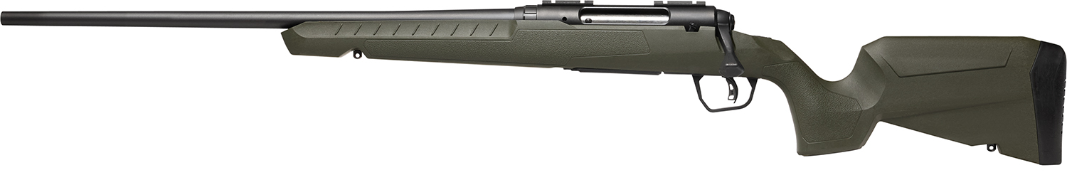 Savage Arms 32128 Axis 2 Compact 223 Rem 4+1 20" Matte Black Heavy Sporter Barrel, Matte Black Drilled & Tapped Carbon Steel Receiver, Fixed OD Green Synthetic Stock, Left Hand