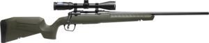 Savage Arms 32152 Axis 2 XP Combo Full Size 6.5 Creedmoor 4+1 22" Black Sporter Barrel, Black Carbon Steel Receiver Drilled & Tapped, OD Green Fixed Synthetic Stock, Weaver 3-9x40mm Scope, Right Hand