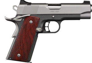 Kimber Mfg, Inc 3000258 CDP Pro 9mm Luger 9+1 4" Stainless Steel Barrel, Kimpro II Silver Serrated Stainless Steel Slide, Kimpro II Gray Aluminum Frame w/Beavertail Rosewood Grip